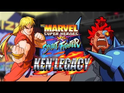 TAKING CYBER-AKUMA DOWN: Ken Legacy - Marvel Super Heroes Vs. Street Fighter '97