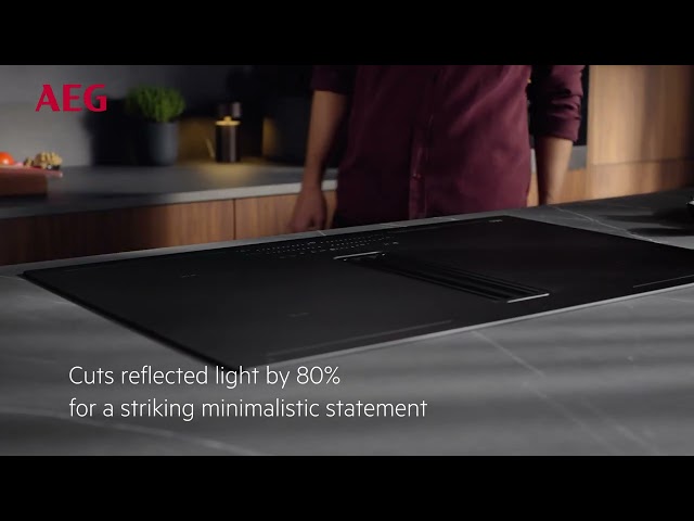 AEG SaphirMatt&reg; 6000 Series 70cm 4 Zone Venting Induction Extractor Hob