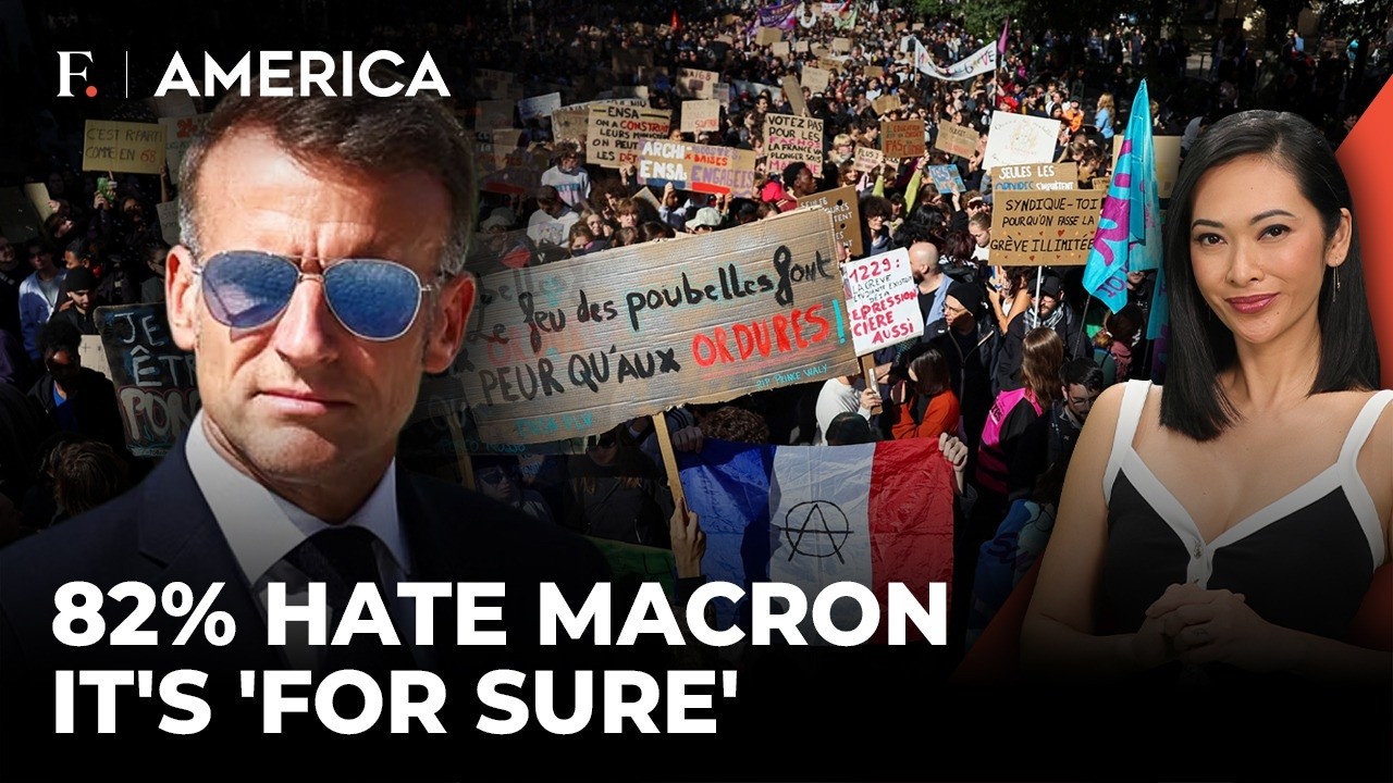 82% In France REJECT Macron as Protests, Clashes, Strike Spiral Out of Control | Firstpost America