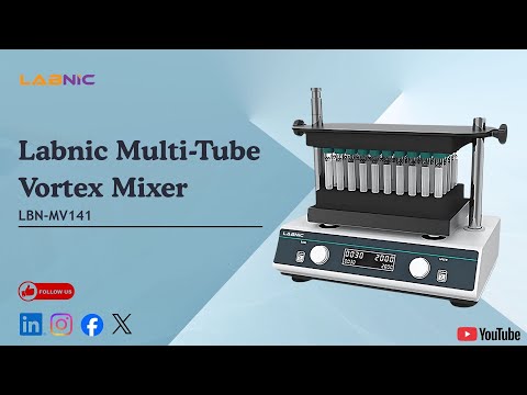 Labnic Multi-Tube Vortex Mixer LBN-MV141 |High-Capacity,Precision Mixing for Laboratory Applications