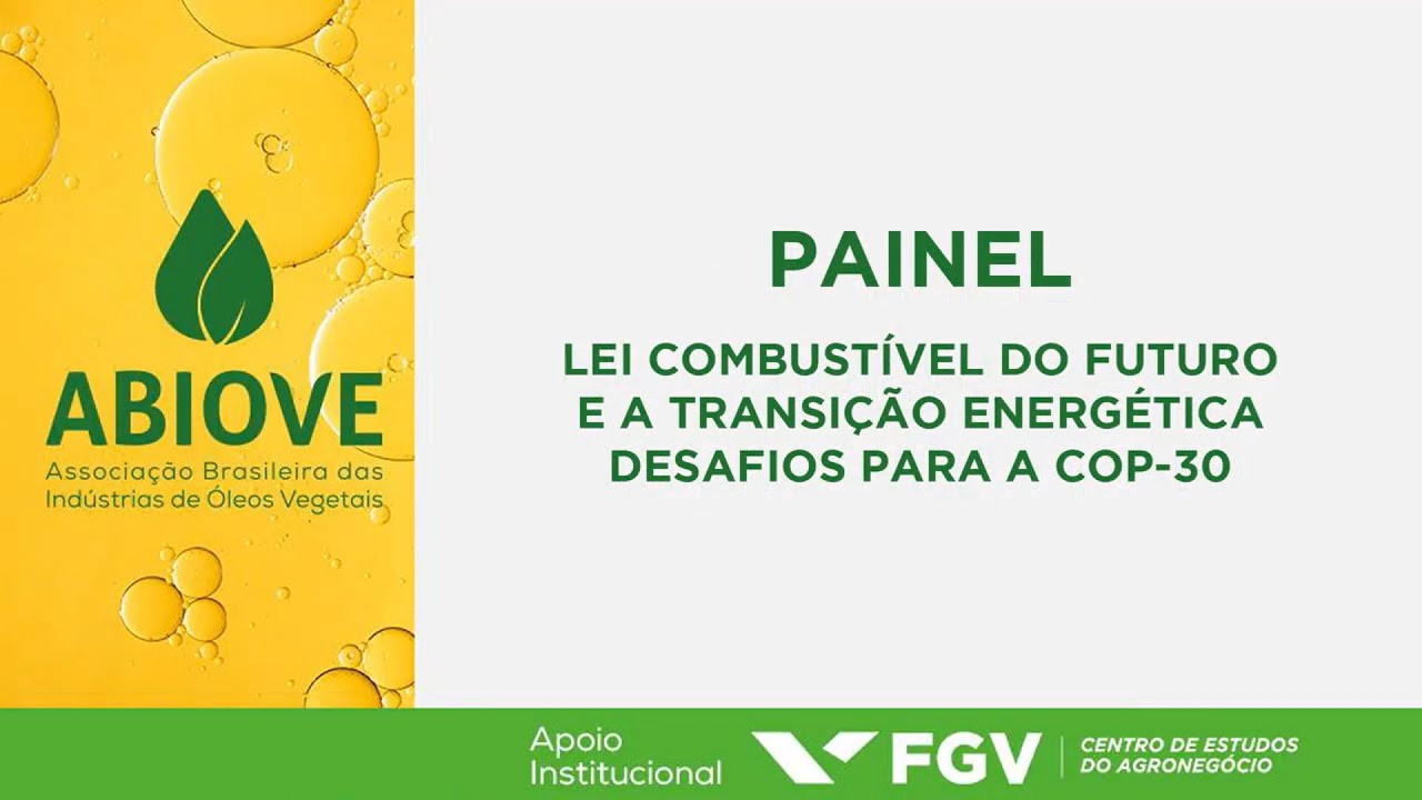 3 - Lei combustível do futuro e a transição energética – Desafios para a COP30