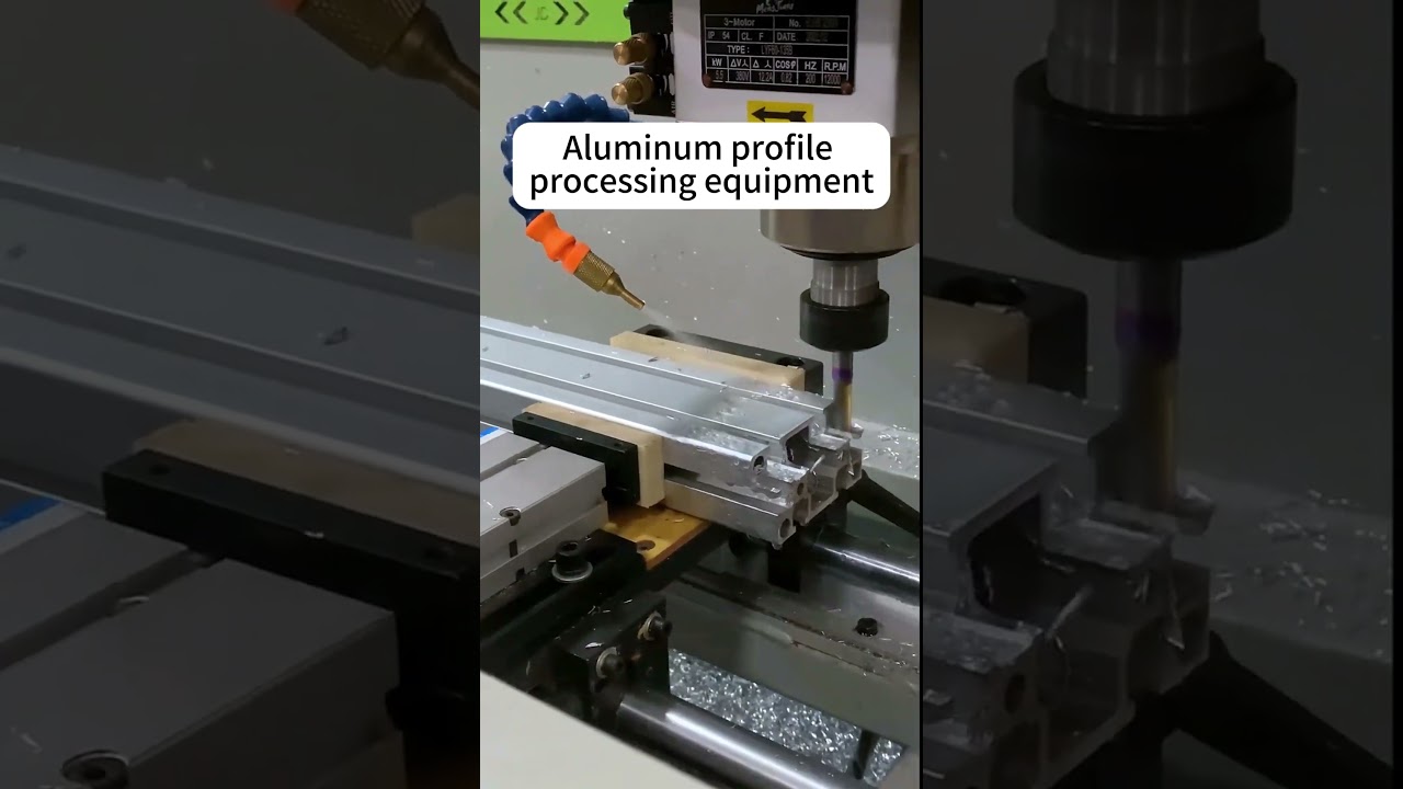 CNC drilling and milling machine for aluminum profiles#aluminumcuttingmachine#Aluminumalloyequipment