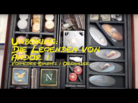 Unboxing: Die Legenden von Andor 1. Teil der Trilogie (Foam-Core-Einsatz / Organizer)