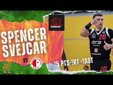 Spencer Svejcar Nymburk Basketball vs SK Slavia Praha * 15 Points * 1 Assist * 1 Rebound * Czech NBL
