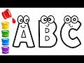 Learn ABC Alphabet Draw And Color Letters For Kids