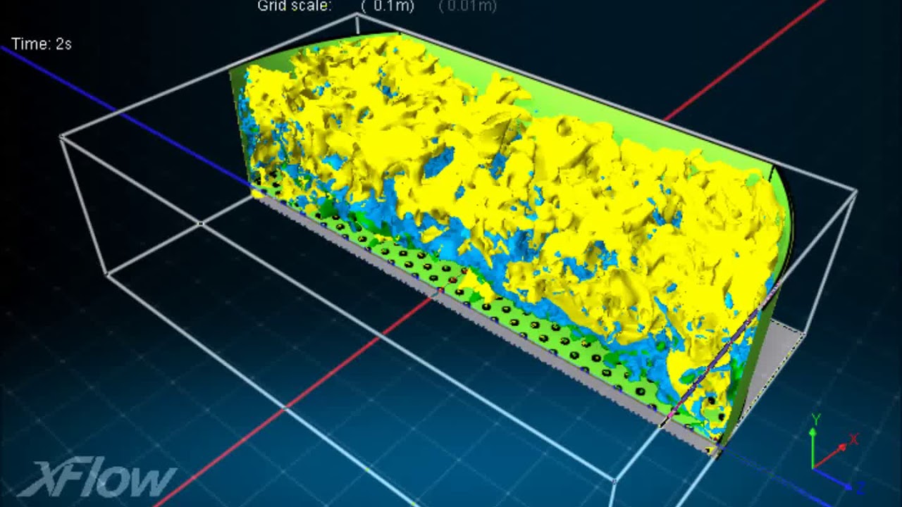 CFD simulation of sieve tray hydraulics using the lattice Boltzmann method: 3D Isosurfaces (3)