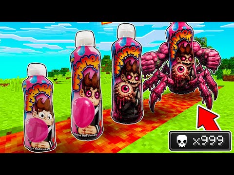 CO KAŻDĄ ŚMIERĆ NOWE NAPOJE YOUTUBEROW SĄ STRASZNE w Minecraft!