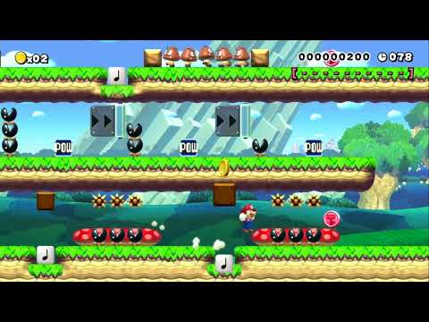 ♪Speed run 12♪ [MEDIUM] by ☆★IceGod★☆ - SUPER MARIO MAKER - NO COMMENTARY 1bc
