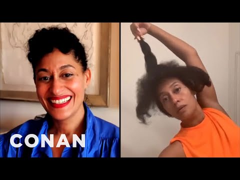 コナン＆トレーシーエリス・ロスは髪に取りつかれている - TBSのコナン (Conan & Tracee Ellis Ross Are Obsessed With Hair - CONAN on TBS)