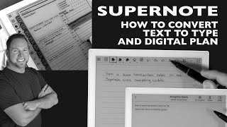 How To Convert Handwriting to Text and Digital Plan with SuperNote