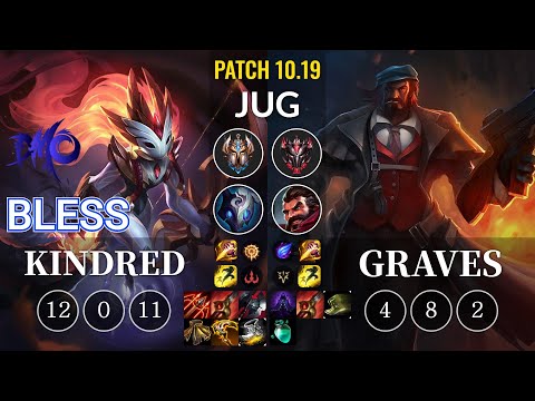 DMO bless Kindred vs Graves Jungle - KR Patch 10.19