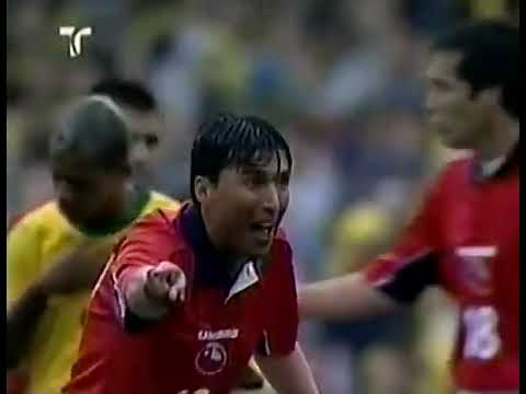 Eliminatorias Mundial 2002: Brasil 2-0 Chile (07/10/2001). Narración en español.