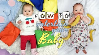 10 WAYS to Play and Entertain your 3 to 6 months old Baby.