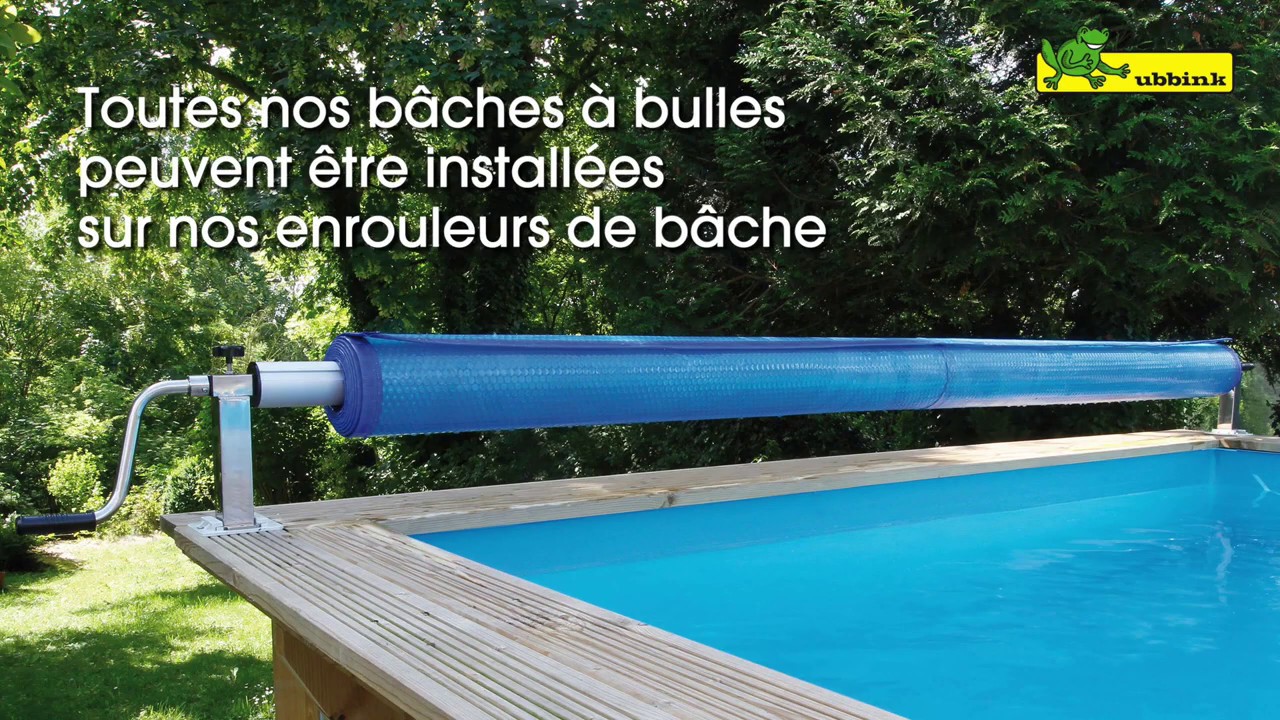 Guide Installation et montage  BACHE A BULLE Ubbink piscine hors-sol en bois