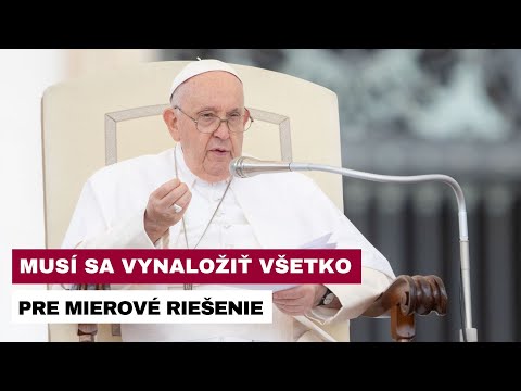 PÁPEŽ APELUJE NA MIER NA KAUKAZE A VYZVAL K MODLITBE ZA UKRAJINU
