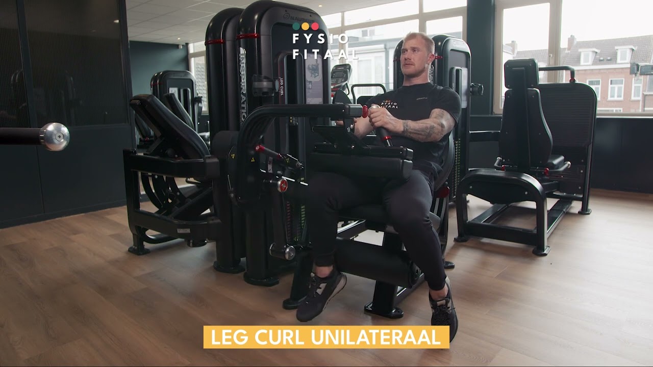 Video thumbnail: Leg Curl Unilateral Machine - instructional video