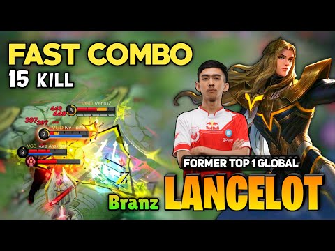 Deadly Combo! Lancelot Best Build [ Former Top 1 Global Lancelot Gameplay ] By Branz - Mobile Legend
