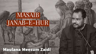 Masaib Janab-e-Hur💔||Maulana Meesum Zaidi||