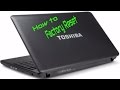 How to reset almost any Toshiba laptop to Factory Settings
