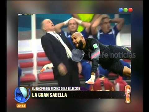Imitando el blooper de Sabella - Telefe Noticias