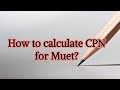 How to calculate CPN for Muet? | Krose couching