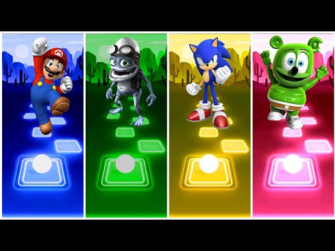Mario 🆚 Crazy Frog 🆚 Sonic Exe 🆚 Gummy Bear Tiles Hop Gaming