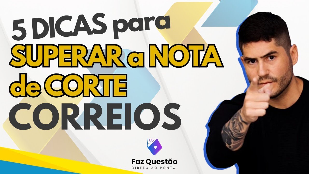CINCO DICAS para PASSAR no CONCURSO dos CORREIOS