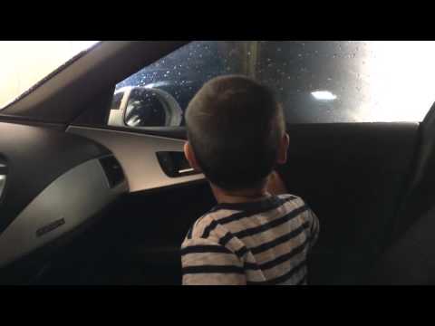 Car wash inside view from Audi A7