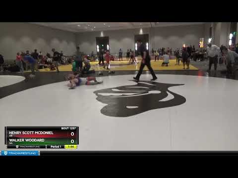 98 Lbs 1st Place Match - Henry Scott McDoniel, AR Vs Walker Woodard, GA 77dd