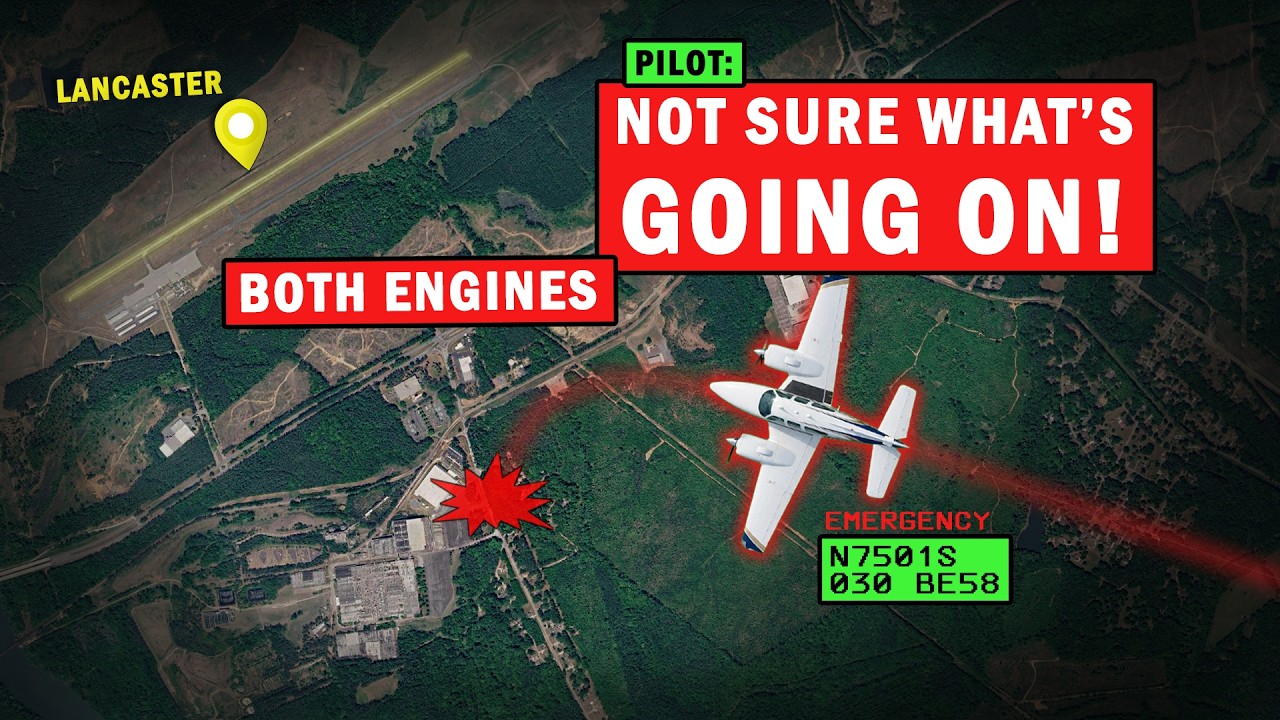 Beech Baron BOTH ENGINES Failed | Crash into Wooded Area