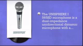 Video thumbnail for Shure 565SD Unidirectional Dynamic Microphone - DJkit.com by djkit®