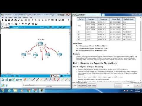 2.1.2.5 Packet Tracer - Troubleshooting Serial Interfaces