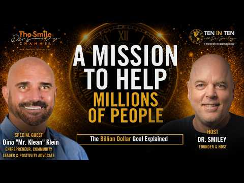 Positivity & Creating a Billion-Dollar Impact | 10 in 10 with Dr. Smiley Dr. Smiley Show Dr. Smiley Show 1.46K subscribers Analytics Edit video 14 Share