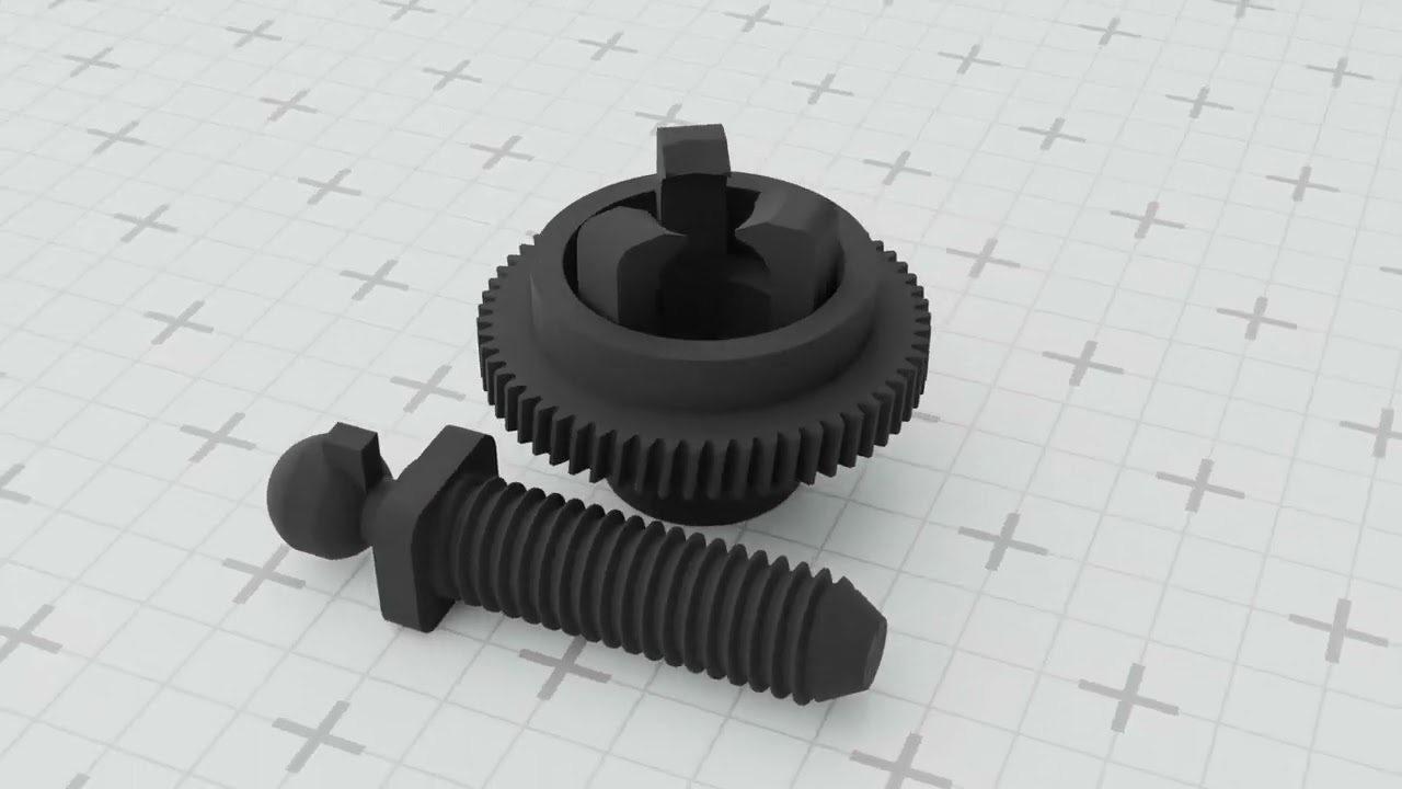 LEXUS GS ES ADALAH Roda Gigi Rotasi Cermin Model Cetak 3D