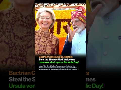 Historic Republic Day Parade: Animal “Silent Warriors” and EU’s Ursula von der Leyen Join PM Modi.