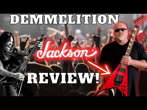 Jackson PDX Phil Demmel Signature Demmelition King V – Red w/ Black Bevels image 4