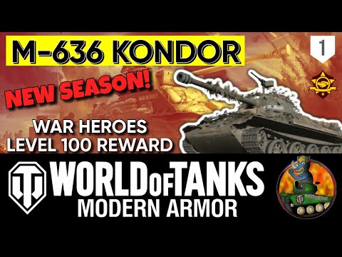 M-636 KONDOR II Level 100 Reward II Tank Review & Gameplay! II WoT Console II War Heroes