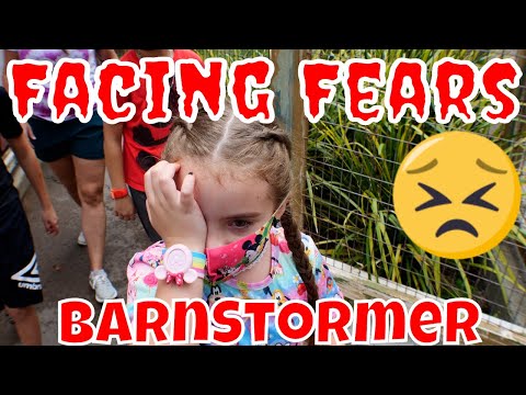 Facing fear roller coaster/So Scared Of Barn Stormer/Bennett's the First Family of Disney!