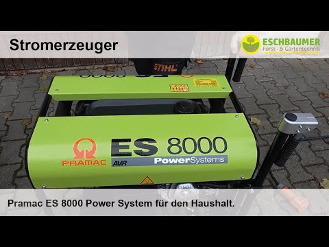 Pramac Stromerzeuger Modell ES 8000 Power System für den Haushalt und Gewerbe