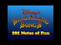Opening To Disney Sing Along Songs 101 Notes Of Fun American VHS