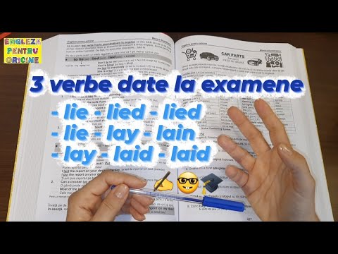 Lecţia # 230 – 3 verbe date la examene✍️: LIE (a minţi), LIE (a sta întins), LAY (a aşeza, a se oua)