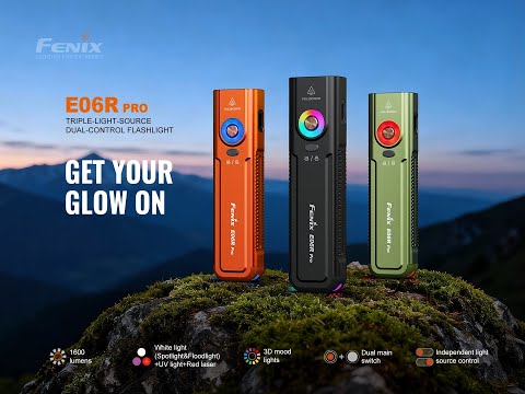 Φακός Fenix E06R PRO Πορτοκαλί Επαναφορτιζόμενος Με USB