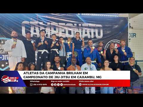 Atletas da Campanha brilham em campeonato de jiu-jitsu em Caxambu, MG