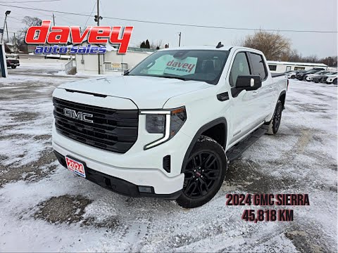2024 GMC Sierra 1500 Crew Cab Short Box 4-Wheel Drive Elevation in White for sale at Davey Auto Sales Oshawa South in Oshawa, ON