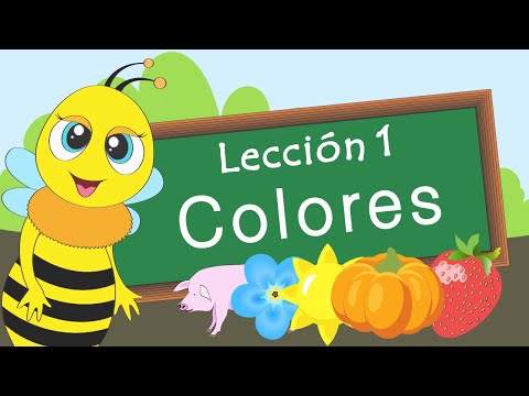 Aprendiendo los colores. Lección 1. Video educativo para niños (Desarrollo infantil temprano). Video