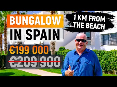 BUNGALOW IN SPAIN 1 KM FROM THE BEACH  € 199 000. REAL ESTATE IN ORIHUELA COSTA