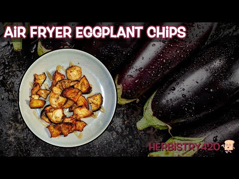 Air Fryer Eggplant Chips: 4-Ingredient Easy Healthy Snack