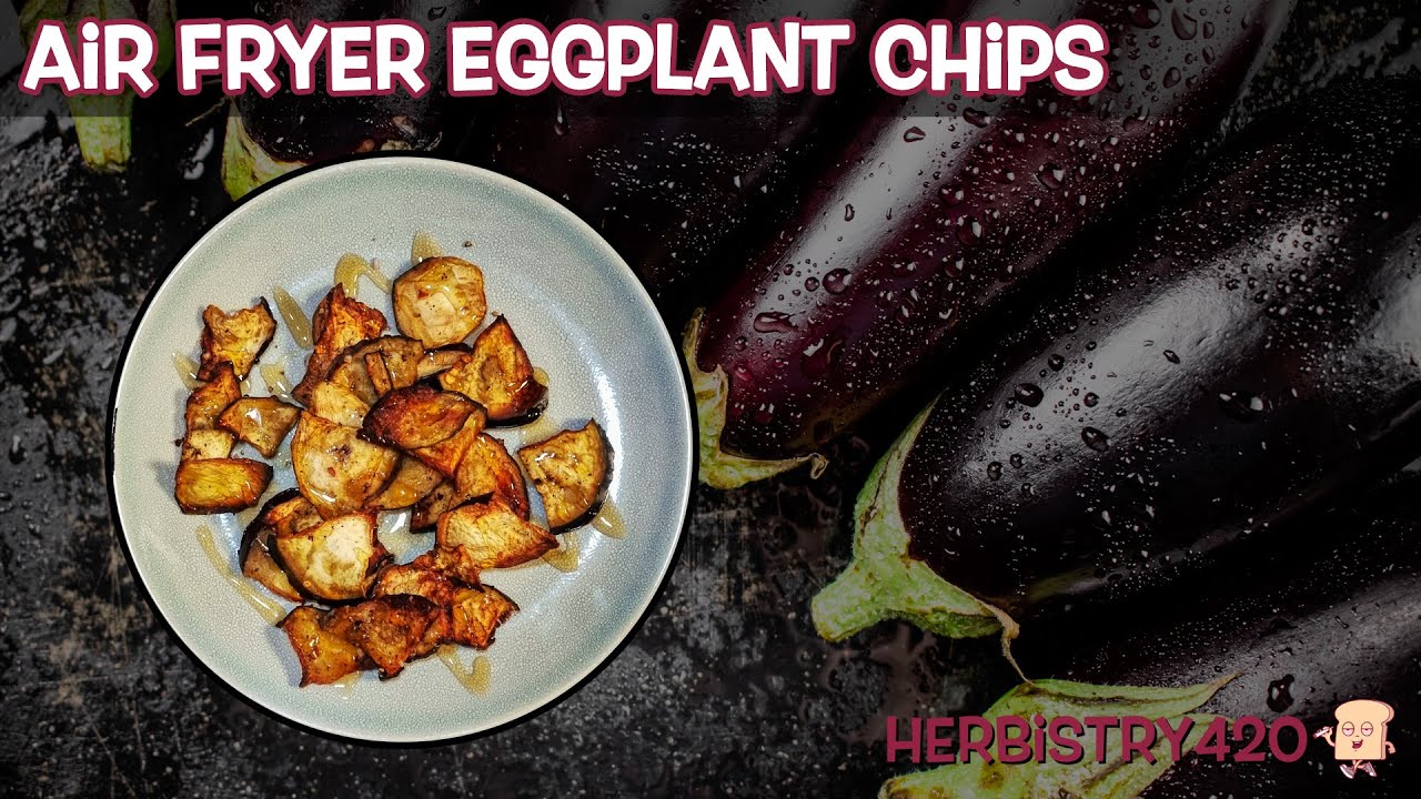 Air Fryer Eggplant Chips: 4-Ingredient Easy Healthy Snack