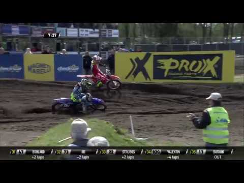 MXGP of Europe Jeffrey Herlings battle with Jeremy Van Horebeek and Evgeny Bobryshev