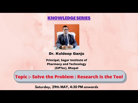 KNOWLEDGE SERIES - RESEARCH IS THE TOOL